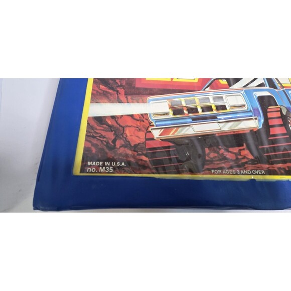 4x4 Blue COLLECTOR CASE: ROUGH RIDERS, Stompers, Toy Trucks W/INSERT Vintage '83 - Picture 2 of 13